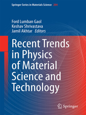 cover image of Recent Trends in Physics of Material Science and Technology